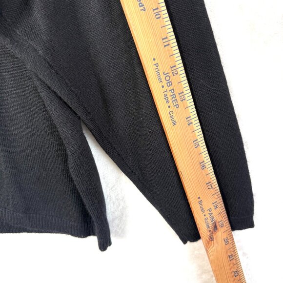Jacque And Koko Together Wool Blend Cardigan Sweater Womens 14 / 16 Black - Picture 7 of 7